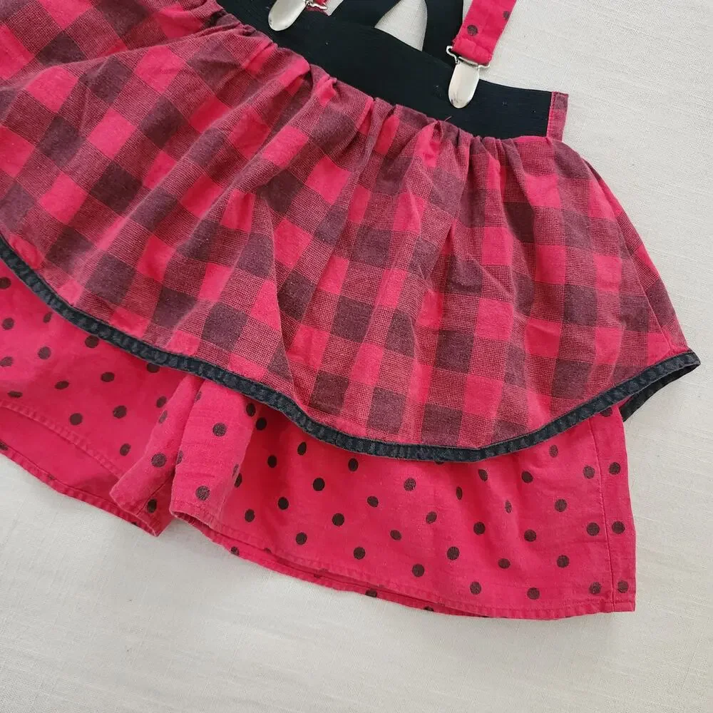Vintage Suspender Shorts/Skirt 5t